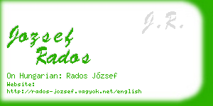 jozsef rados business card